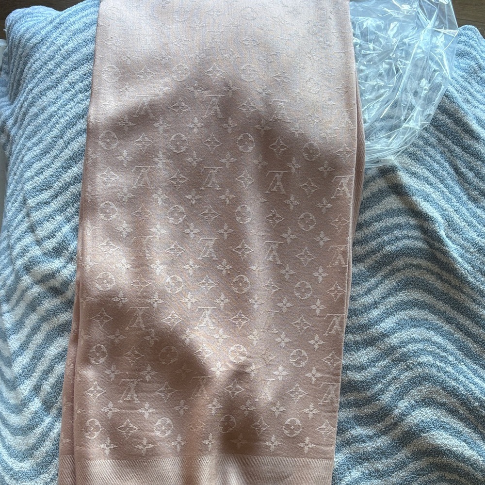 Louis Vuitton Pink Monogram Scarf